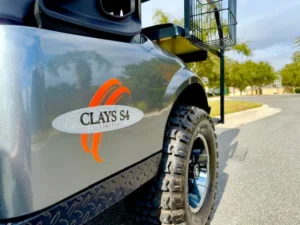 2017 E Z GO Express S4 Clays Limited Edition Golf Cart for Sale (4)