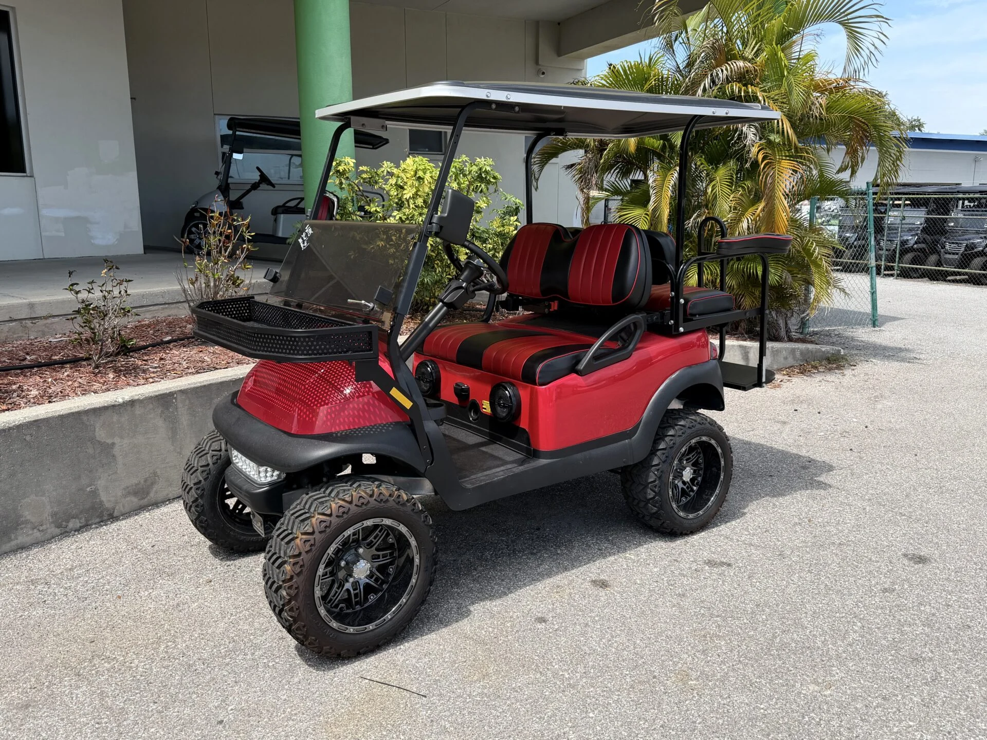 2018 Club Car Precedent Street Legal Lifted Golf Cart for Sale (Red)120 (1)
