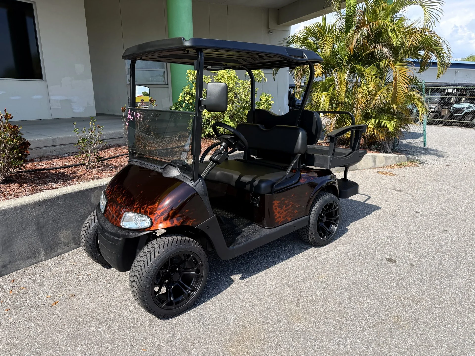 2020 E Z GO RXV Elite Lithium Custom Flame Golf Cart for Sale206 (1)