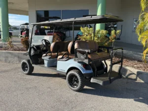 2026 E Z GO L6 Gas Golf Cart for Sale (Ocean Gray)286 (2)