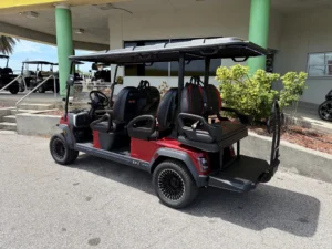 2026 Epic E60FX Red 6 Passenger Lithium Golf Cart for Sale (2)