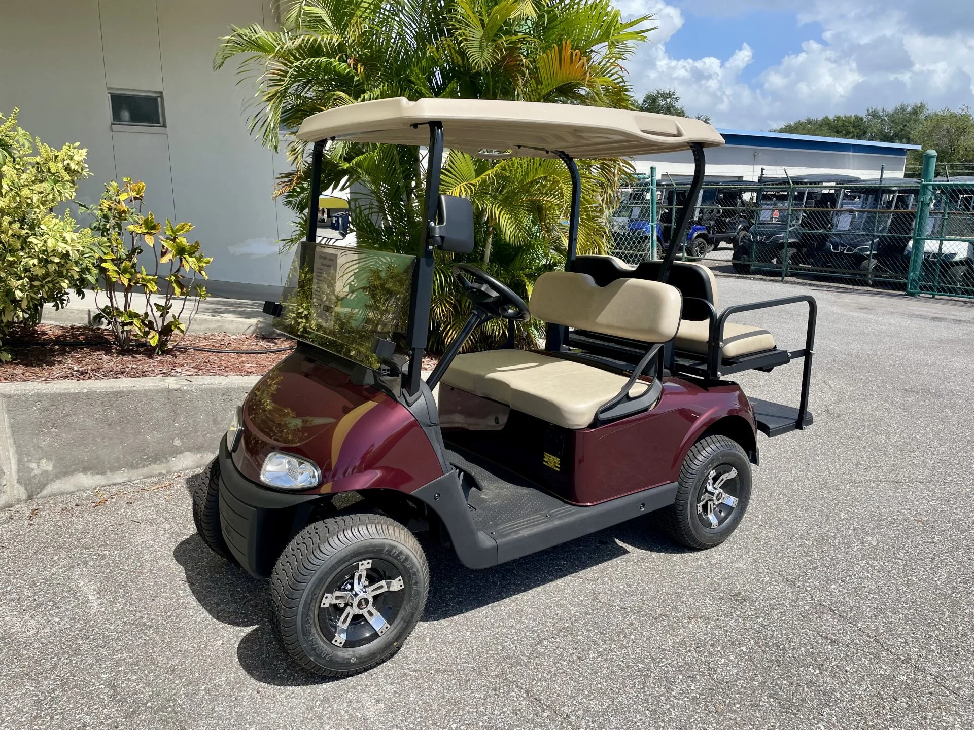 2019 E Z GO RXV Elite Lithium Burgundy Golf Cart for Sale326 (1)