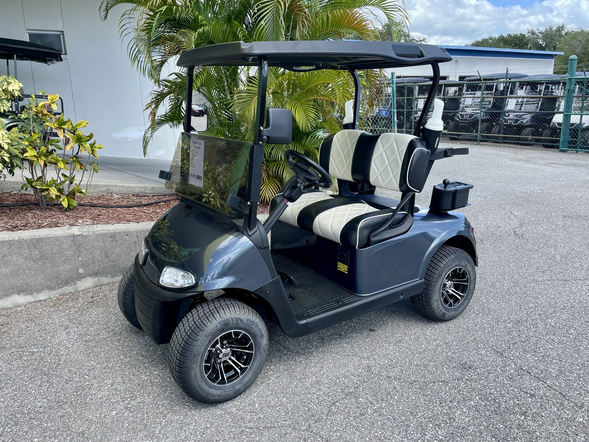 2019 E Z GO RXV Elite Lithium Steel Blue Golf Cart for Sale328 (1)