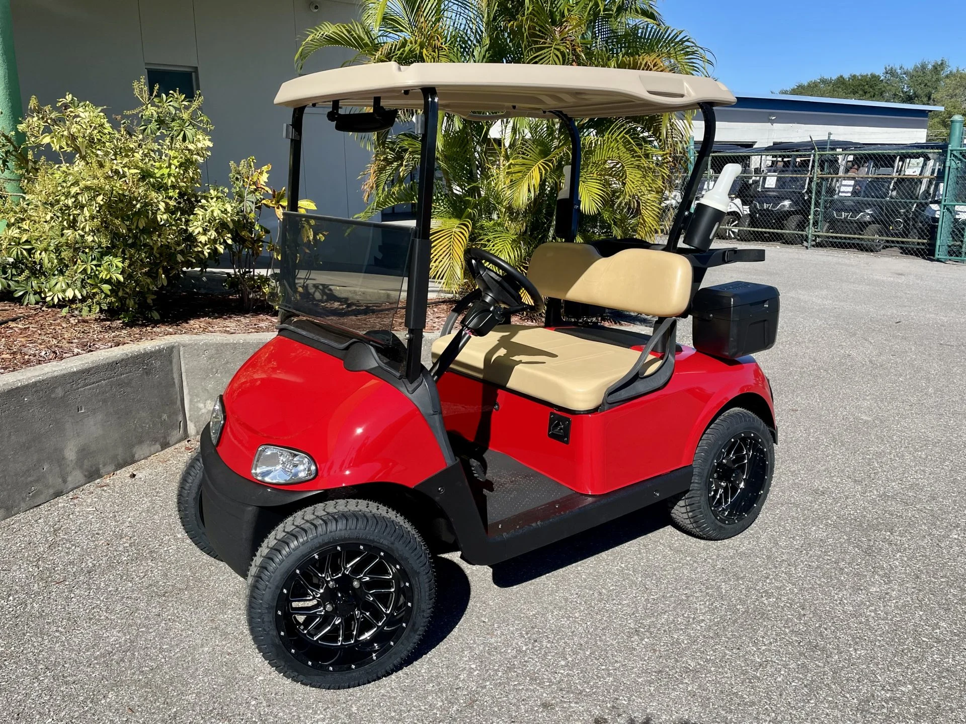 2019 E Z GO RXV Lithium Golf Cart for Sale (Flame Red)313 (1)
