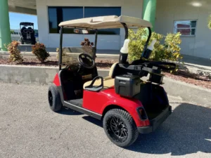 2019 E Z GO RXV Lithium Golf Cart for Sale (Flame Red)313 (2)