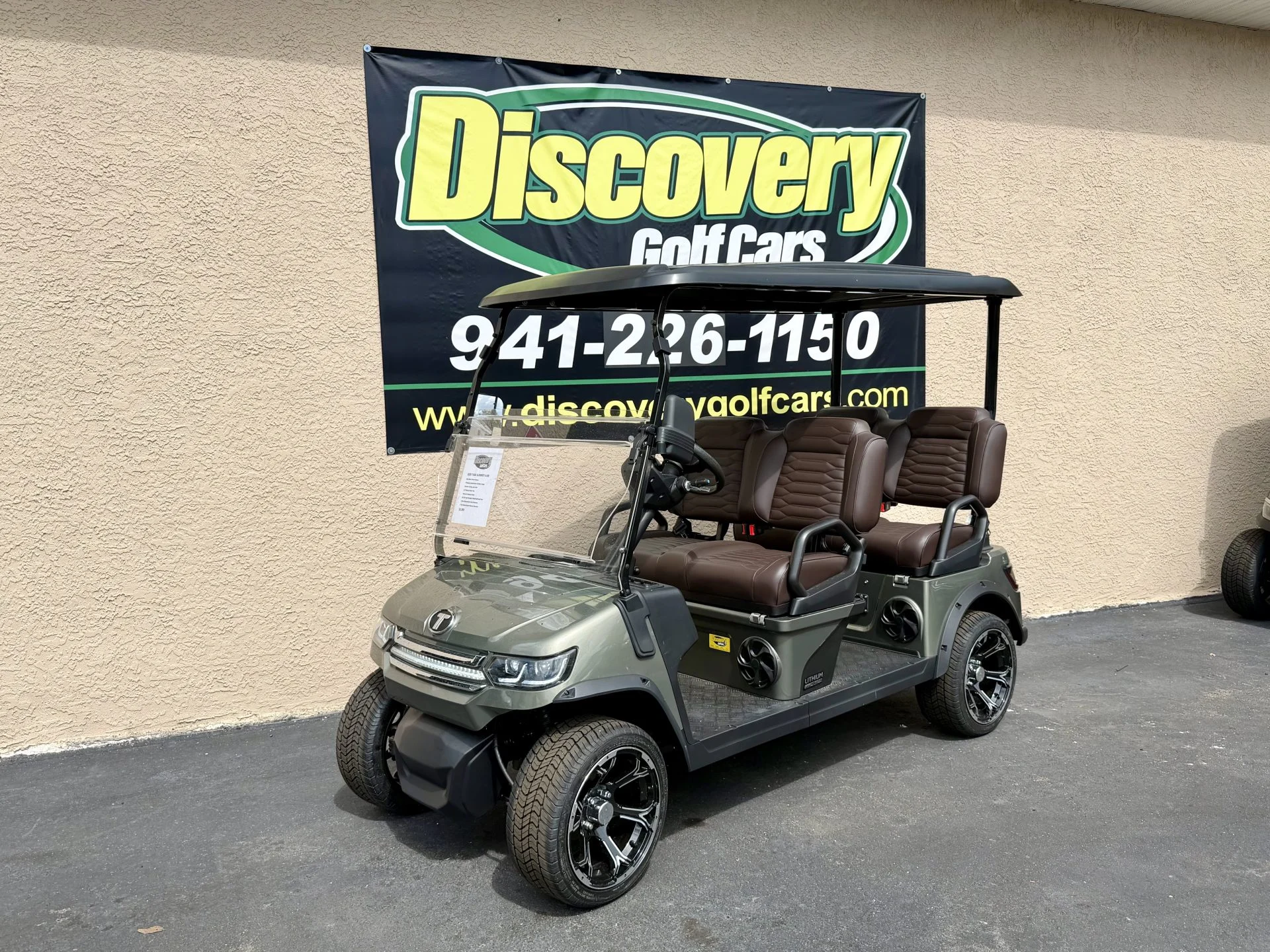 2026 Tara Summit Air 4 Lithium 105AH Golf Cart for Sale (Aventurine Green) (1)